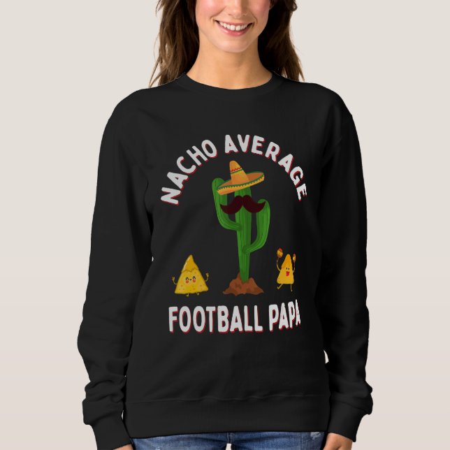 Football Game Day Grandpa  Nacho Average Football  T Shirt (Framsida)