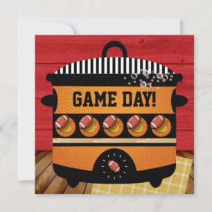 FOOTBALL GAME DAY-inbjudan Inbjudningar