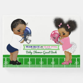 Football Gender Reveal Baby Shower Guest Bok