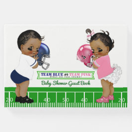 Football Gender Reveal Baby Shower Guest Bok