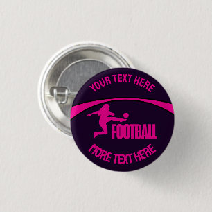 Football Girl Player, Team, Birthday Girl Gift Knapp