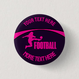 Football Girl Player, Team, Birthday Girl Gift Knapp