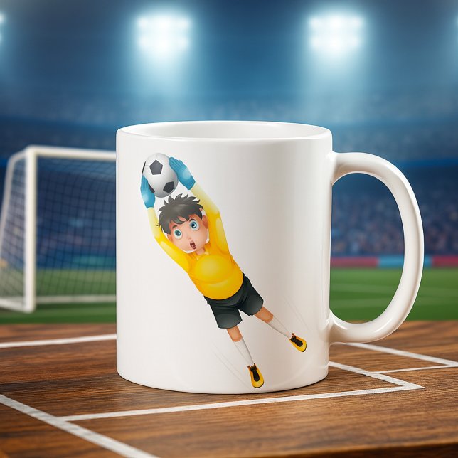 Football Goalie Kaffemugg (Skapare uppladdad)