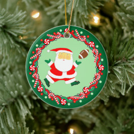 Football Helgdag Gift Ceramic Ornament