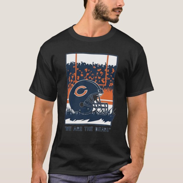 Football Helmet and Stadium Atmosphere T Shirt (Framsida)