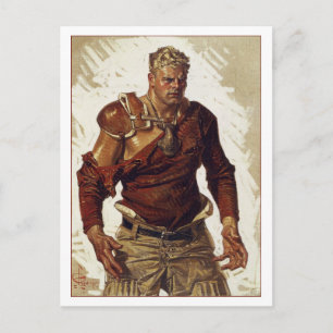 Football Hero av Leyendecker Vykort