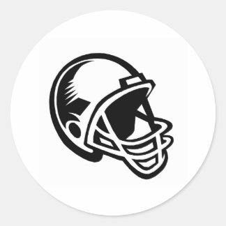 Football hjälmet logotyper runt klistermärke