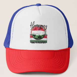 Football Hungary Flagga, Vintage Soccer Ball Keps