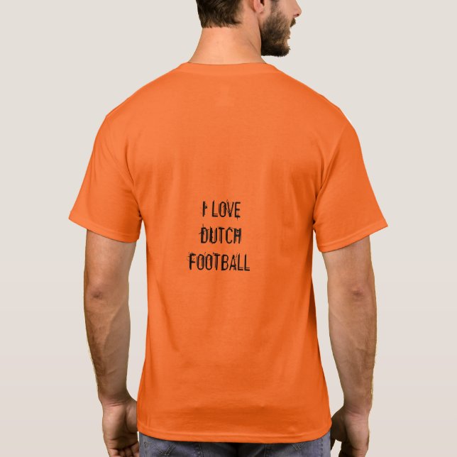 Football Hup Holland Hup Orange Dutch T-shirt (Baksida)