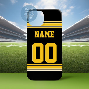 Football Jersey Black Guld