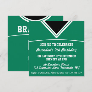 Football Jersey Thned Party Inbjudan Template, LAX