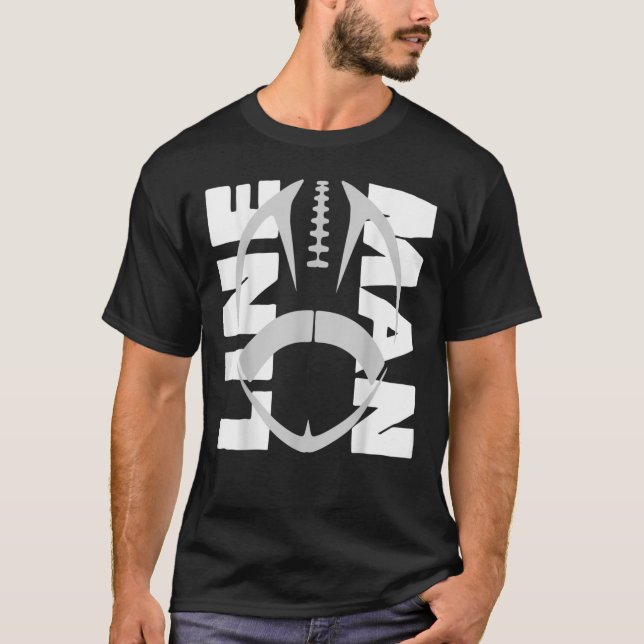 Football Lineman T Shirt (Framsida)
