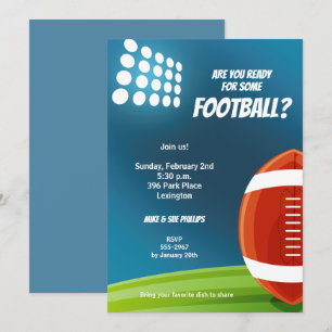 Football Ljus Inbjudningar