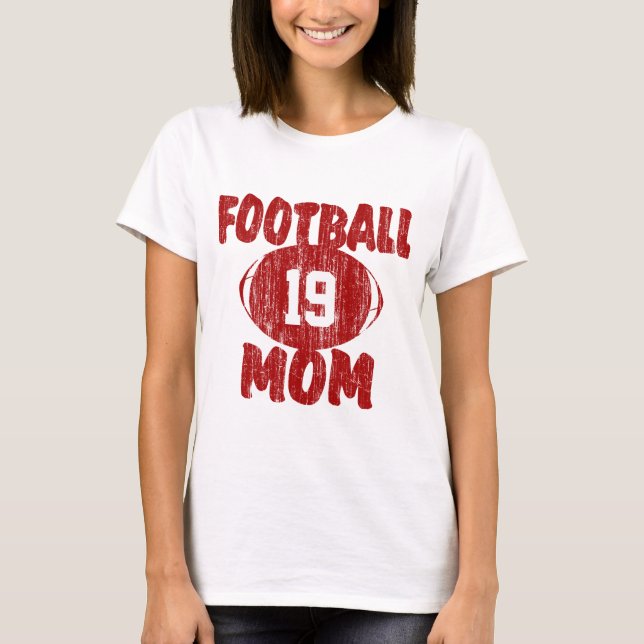 Football Mamma Red Tröja (Framsida)