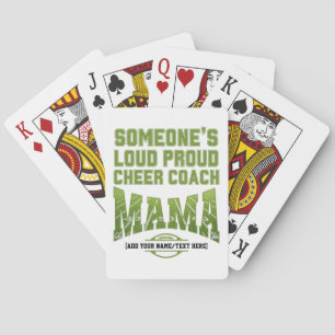 Football Mamma SOMEONE'S LOUD PROUD CHEER COACH MA Casinokort