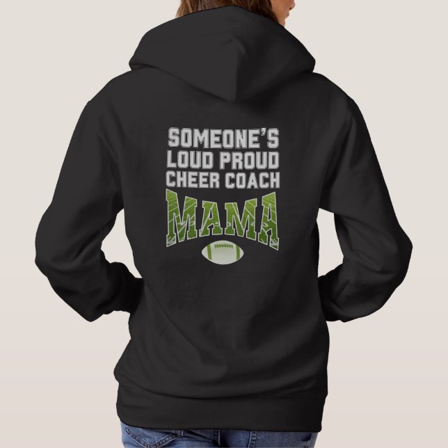 Football Mamma SOMEONE'S LOUD PROUD CHEER COACH MA T Shirt (Baksida)