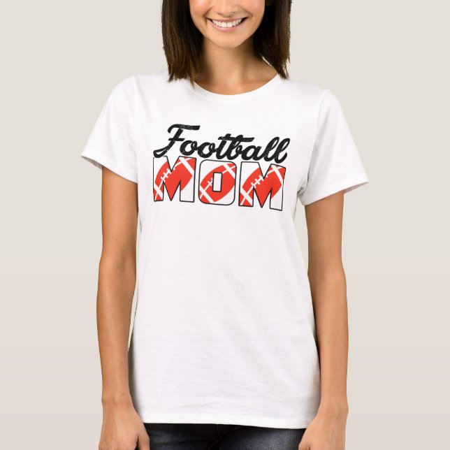 Football Mamma T-Shirt (Framsida)