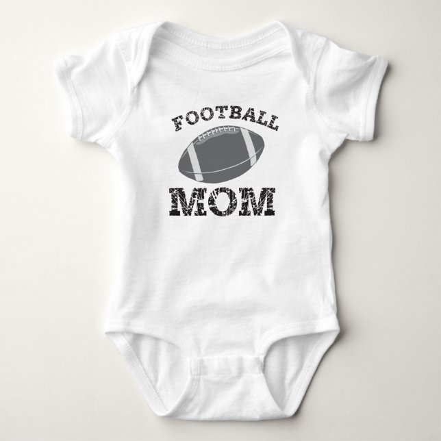 Football Mamma T-shirt, Longtärmade Tröja (Framsida)