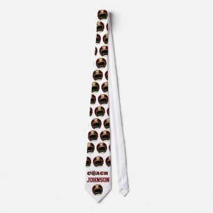 Football Maroon and Guld Coach Tie - SRF Slips