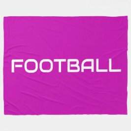 FOOTBALL Modern text om Magentans Rosa Fleecefilt