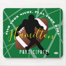 FOOTBALL Mouse Pad Lila HAMbyWG Musmatta