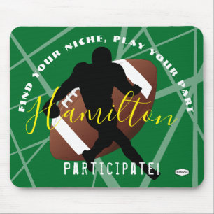 FOOTBALL Mouse Pad Lila HAMbyWG Musmatta