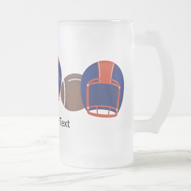 FOOTBALL Mugg Beer Blue and Orange - SRF (Höger)