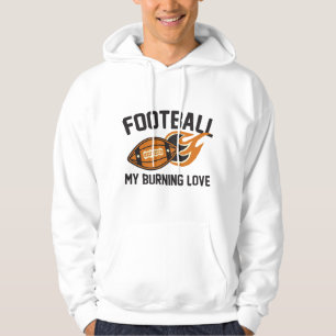 Football My Burning Kärlek Hoodie
