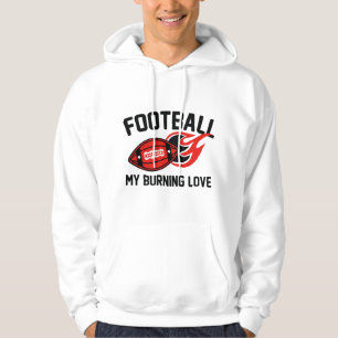 Football My Burning Kärlek Hoodie