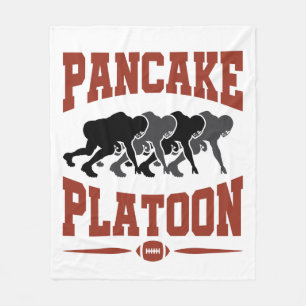 Football Offensisive Lineman Pancake Platoon Fleecefilt