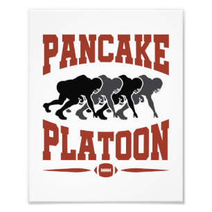 Football Offensisive Lineman Pancake Platoon Fototryck