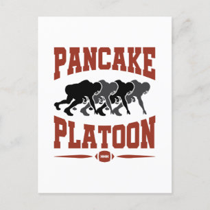 Football Offensisive Lineman Pancake Platoon Vykort
