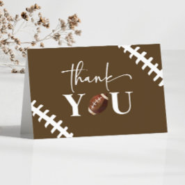 Football Oh Boy Brown White Baby Shower Tack Kort