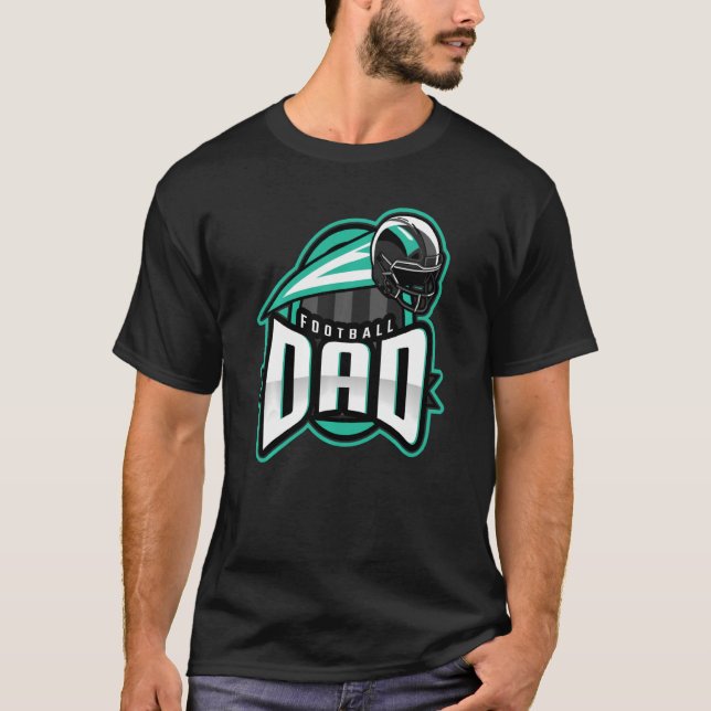 Football Pappa Coach Pappa Football Pappa T Shirt (Framsida)