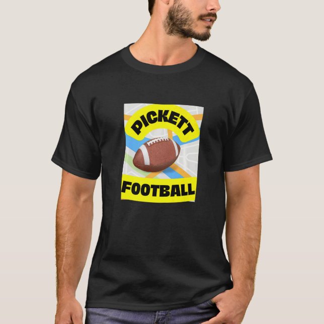 Football Pickett Football Lets Go   T Shirt (Framsida)