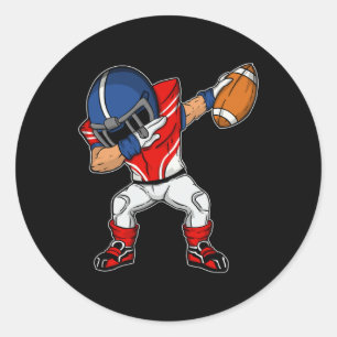 Football Player - American Football Season Dab Dan Runt Klistermärke