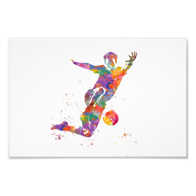 Football player fototryck (Framsidan)