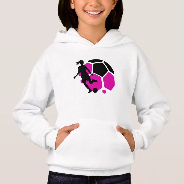 Football Player Girl, Birthday Gift, Team T Shirt (Framsida)