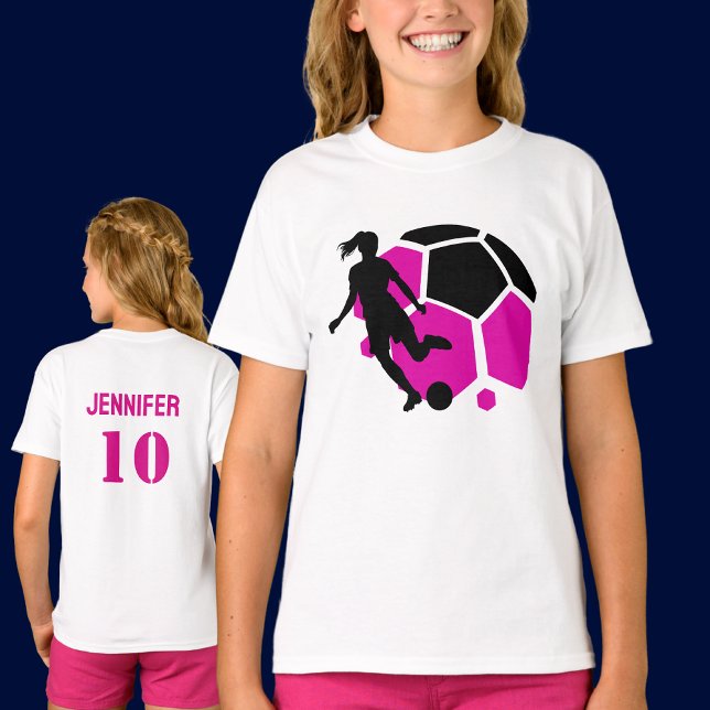 Football Player Girl, Birthday Gift, Team T Shirt (Skapare uppladdad)