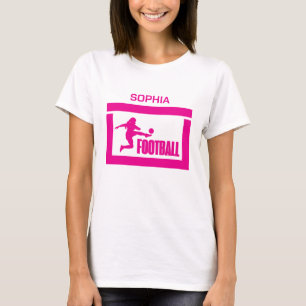 Football Player Girl, Birthday Girl Team T Shirt