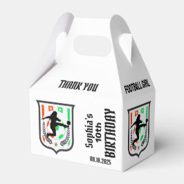 Football Player Girl, Football Team Favor Box Presentaskar