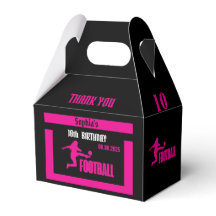 Football Player Girl, Football Team Favor Box