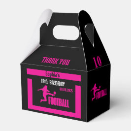 Football Player Girl, Football Team Favor Box Presentaskar
