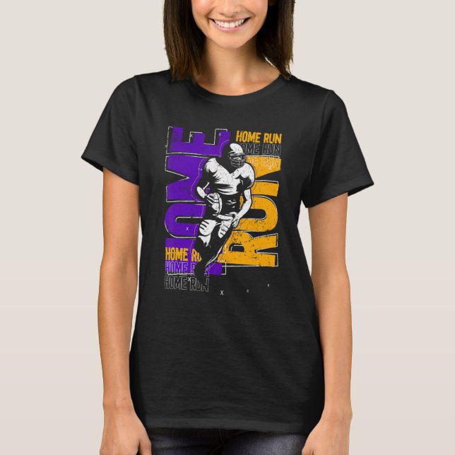 Football Player Touchdown American Football Homeru T Shirt (Framsida)
