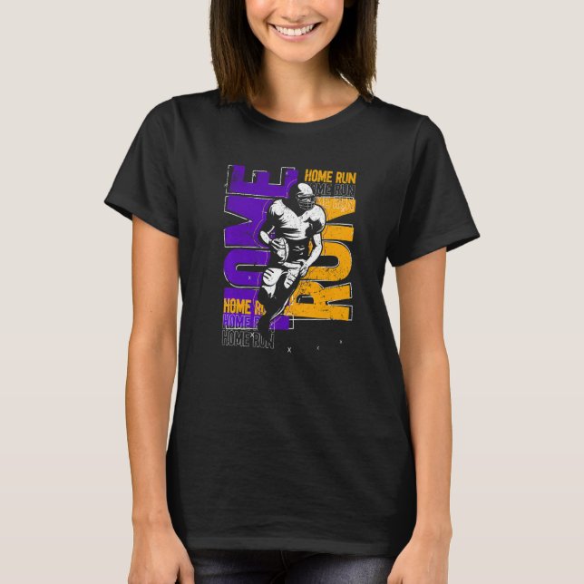 Football Player Touchdown American Football Homeru T Shirt (Framsida)