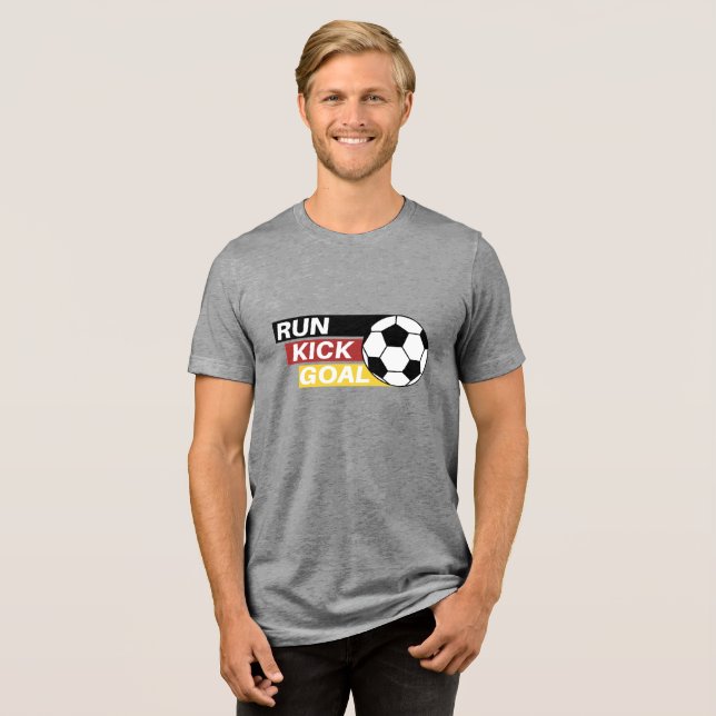 Football Run Kick & Goal T-Shirt (Framsida Full)