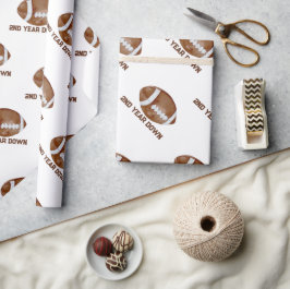 Football second year down boy birthday  presentpapper