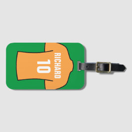 Football Shirt i Gamla Guld Bagagebricka