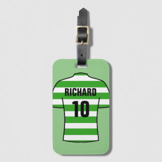 Football Shirt i Grönt Ringar Bagagebricka
