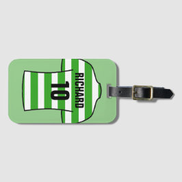 Football Shirt i Grönt Ringar Bagagebricka